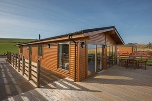 The Chalet, Dunbar. Accessible accommodation with a ceiling track hoist.
