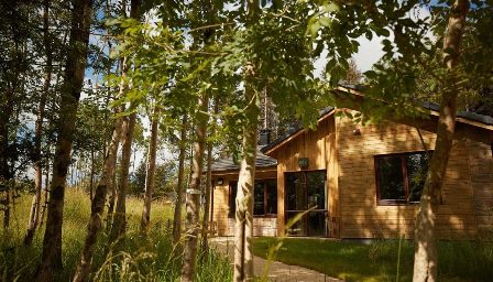 Center Parcs - Longford Forest, Ireland. Forest resort with 9 accessible lodges with ceiling hoists